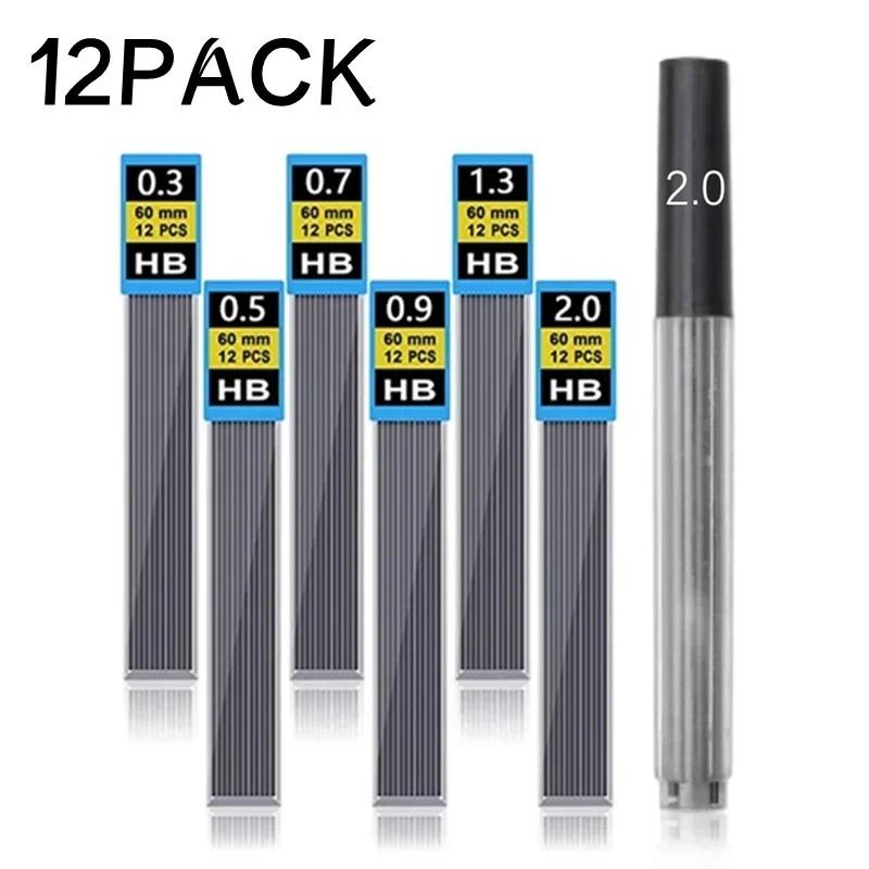

0.3 0.5 0.7 0.9 1.3 2.0mm Mechanical Pencil Lead HB Refill Leads for Press Automatic Pencil Painting Supplies Student Stationary