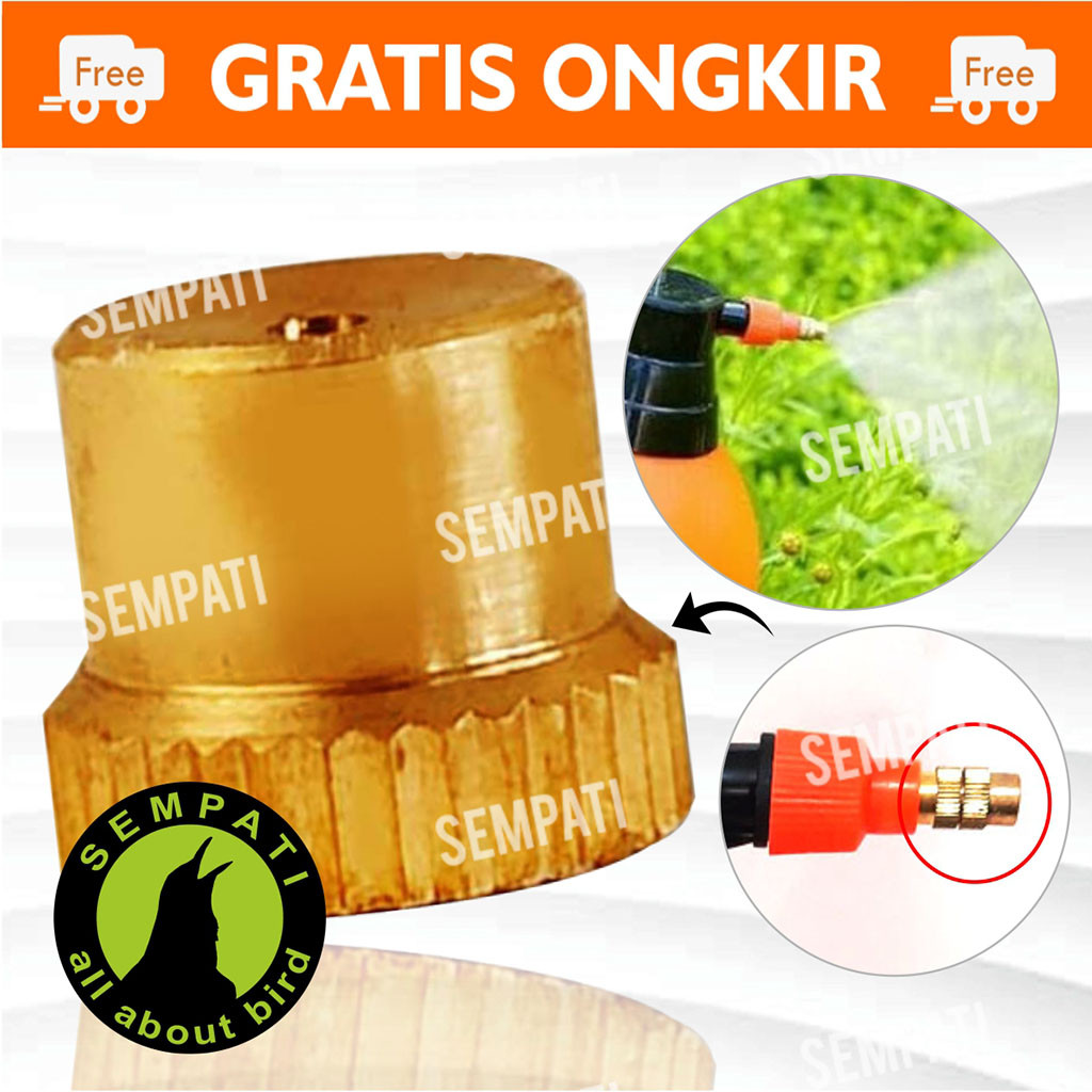 SEMPATI Head Nozzle Kepala Semprotan Sprayer Kuningan Besi Ujung Sprayer Kyokan Semprotan Air Disenf