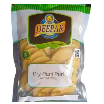 

Dry Pani Puri 200 gram– Snack India Asli Renyah Siap Goreng / Pani Puri /Bola Puri Kering India – Bahan Pani Puri Golgappa