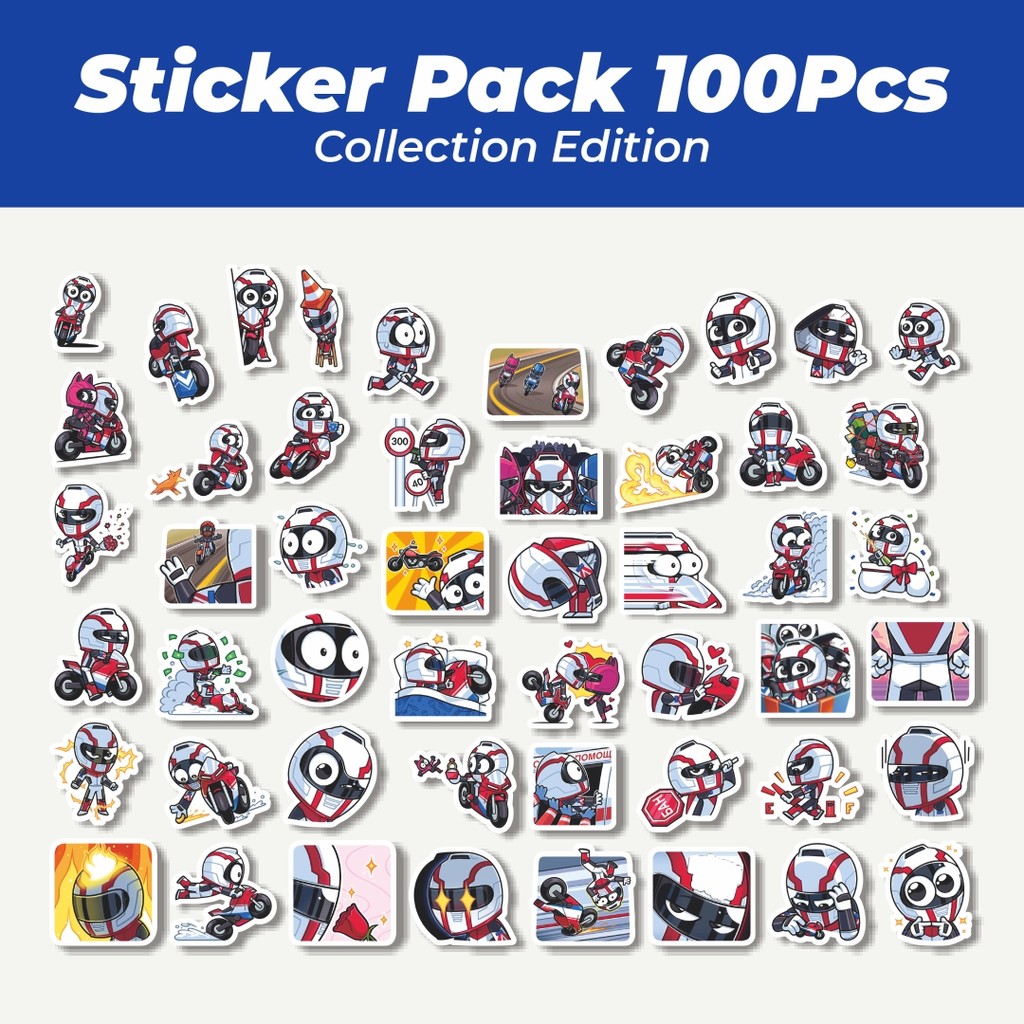 

Hot Stiker Kartun Laito The Racer Lucu Anti Air Stikers Berperekat Waterproof Sticker Decal Buat Motor Helm Buku Journal Koper Casing HP Laptop Botol Minum
