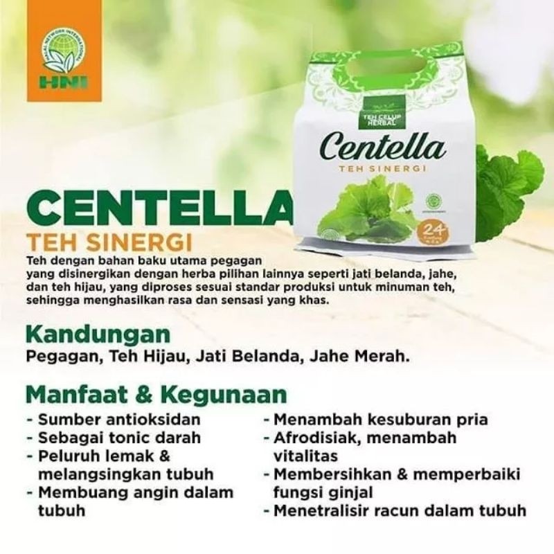 

CENTELLA TEA HNI ORI BPOM, TEH CELUP CENTELLA