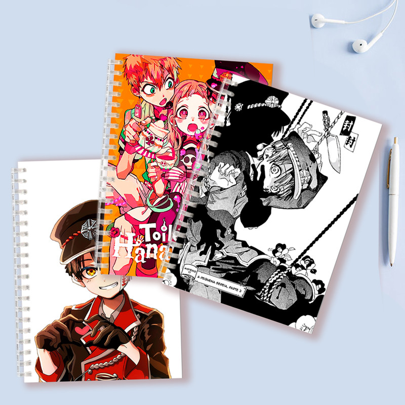 

Toilet bound Hanako Kun Spiral Notebook Jibaku Shounen Manga Yen Poster Note Book Merch Yugi Amane COSPLAY Student Planner Memo