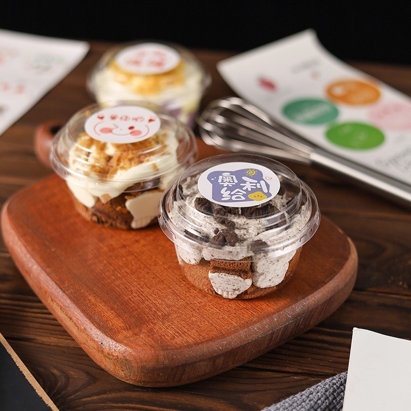 10 Pcs Kotak Dessert Box Cup Kotak Mika Kue Puding Tiramisu / Box Mika Dessert / Kotak Kue / Kotak P