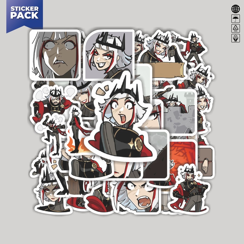 

[100PCS]Stiker Pack Stiker Kartun Ulfger The Lord Aesthetic Vinyl Anti Air Dekorasi Sticker Laptop Buku Journal Koper Helm Casing HP Gitar Helm Skateboard