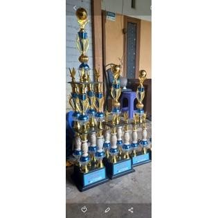 trophy piala 1 set juara 123 model marmer ( kaki 8,kaki 4,kaki 2)