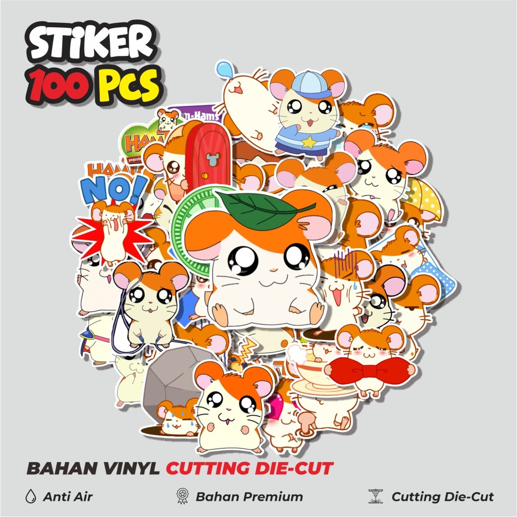 

Terbaru! 50 pcs Stiker Kartun Hamtaro Dekorasi Lucu Kreatif untuk Notebook, Skateboard, HP