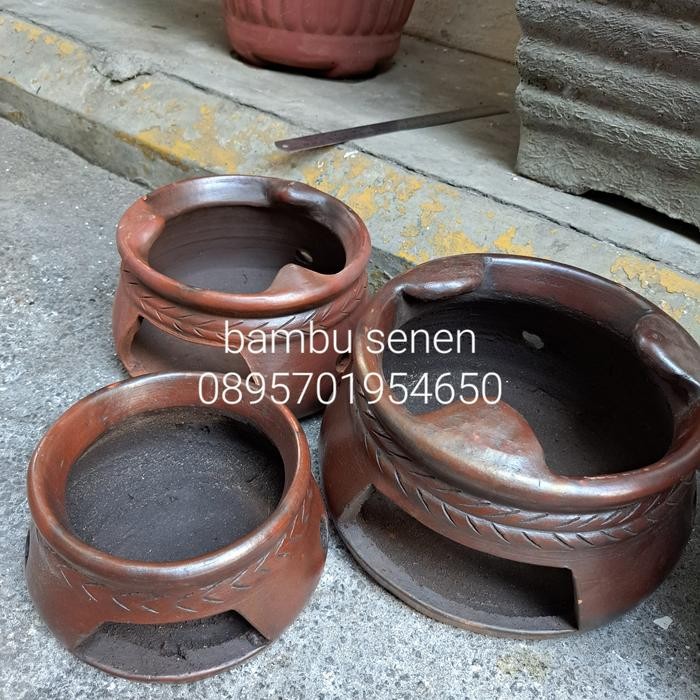 Tungku tanah liat model pendek besar no.1