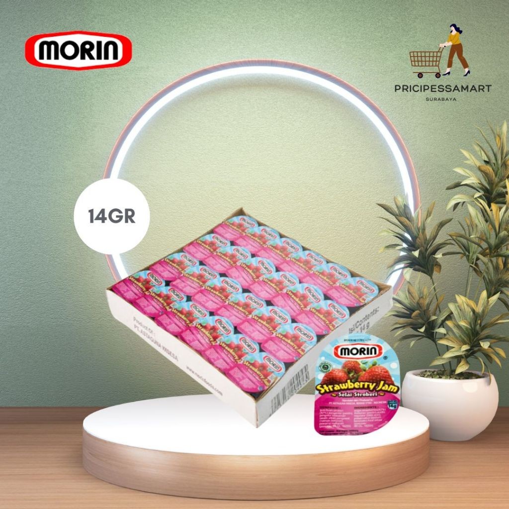 MORIN PORTION STRAWBERRY JAM 14GR