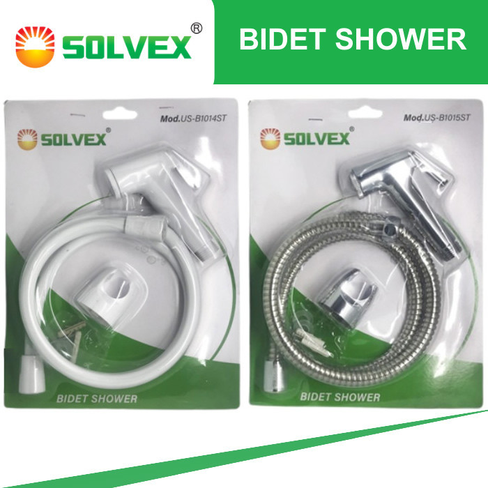Solvex Jet Shower Chrome Toilet Bidet Cebok Closet Semprotan Hygience Untuk Kloset WC US-B1015ST