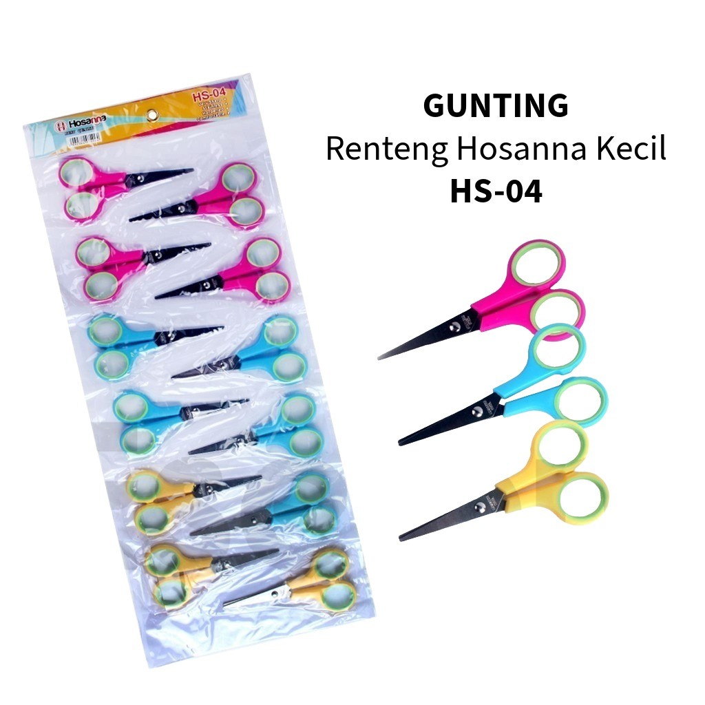 

♚12pcs Gunting Hosanna / 1 Renteng Gunting Warna Hosanna♚