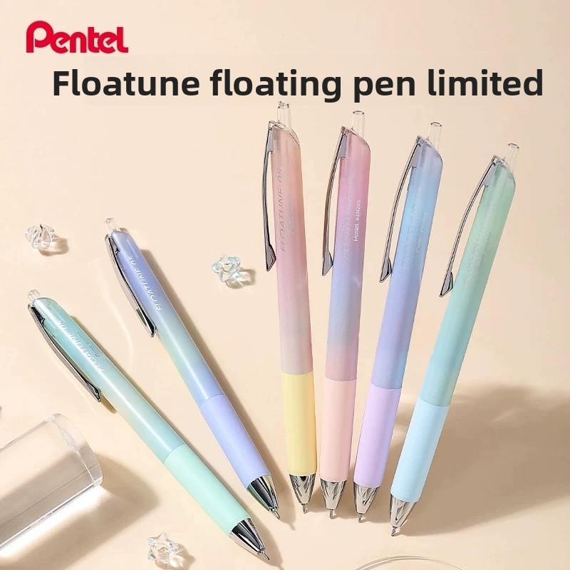 

Pentel Floatune Rollerball Pen 0.5mm Gradient Gel Ink Pen Smooth Floating Writing Low Friction Oil Pens Anti Fatigue Grip Cute