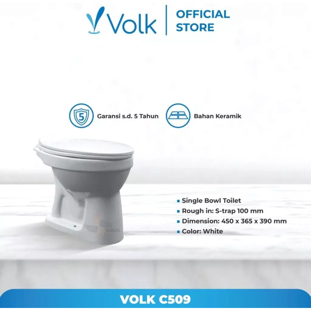 Closet Duduk Volk Siram/closet duduk Siram Merk Volk Berkualitas