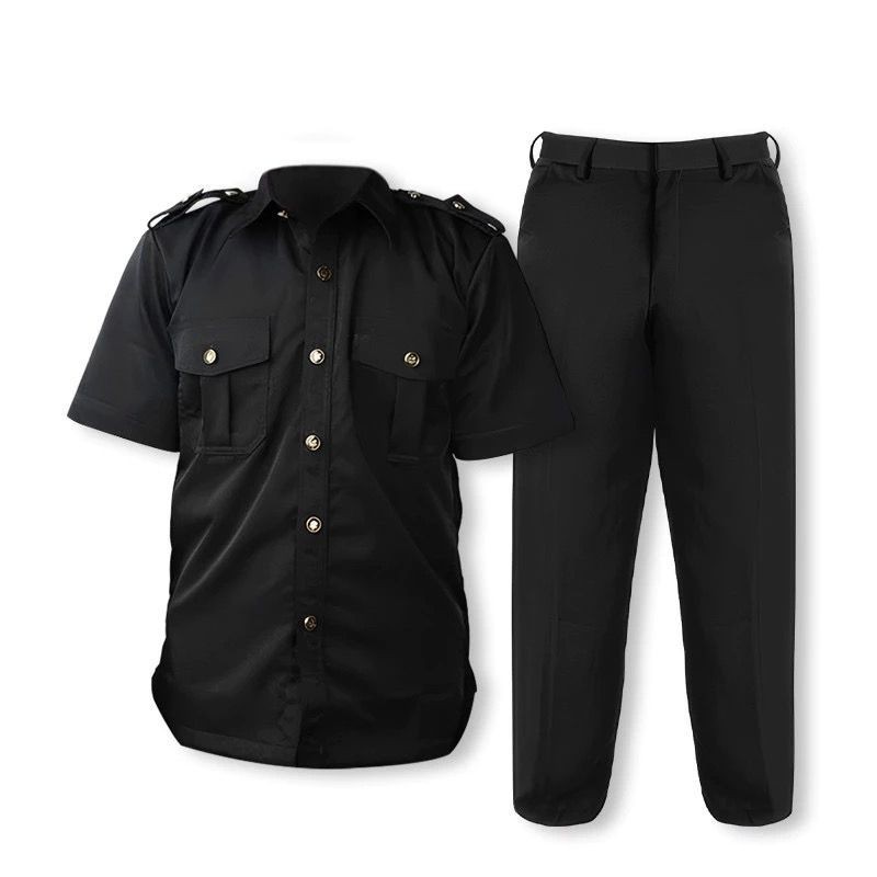 [ 1 Stel ] Satpam Safari Pendek / Baju Safari Security Pria Pakaian dan Celana Satpam Kemeja Kerja D