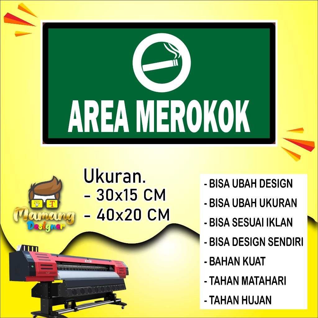 

Backdrop Cetak Sticker Untuk Area Untuk Merokok Hijau