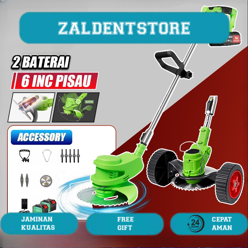 2 baterai KUALITAS JERMAN Reaim 288V Mesin Pemotong Rumput listrik pemotong rumput elektrik mesin pe