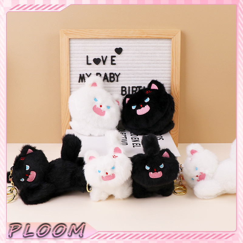 [Tersedia] Gantungan Kunci Boneka Kucing Marah - Hadiah Ulang Tahun Siswa yang Lucu dan Kreatif - Li