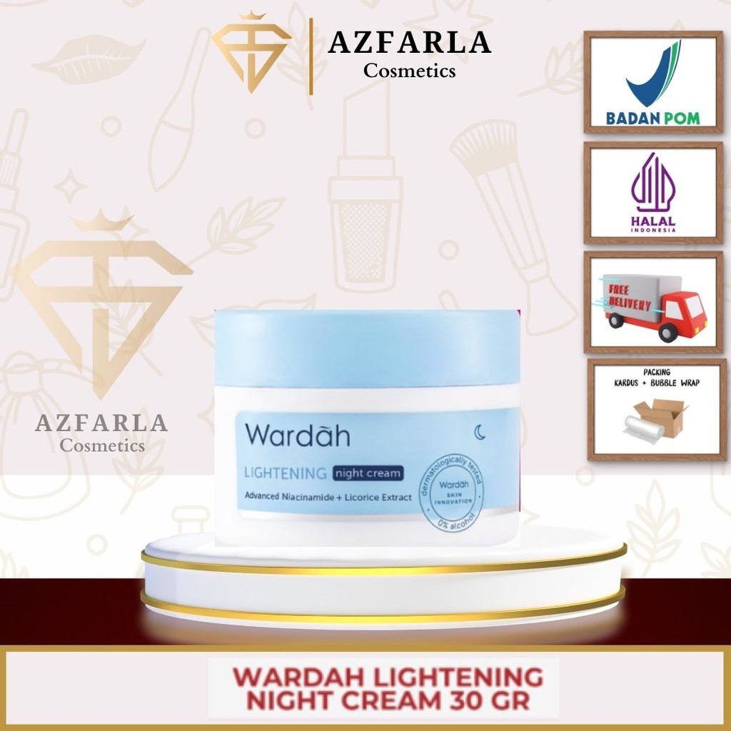Azfarla Kosmetik (GROSIR) Wardah Lightening Night Cream 30 Gr