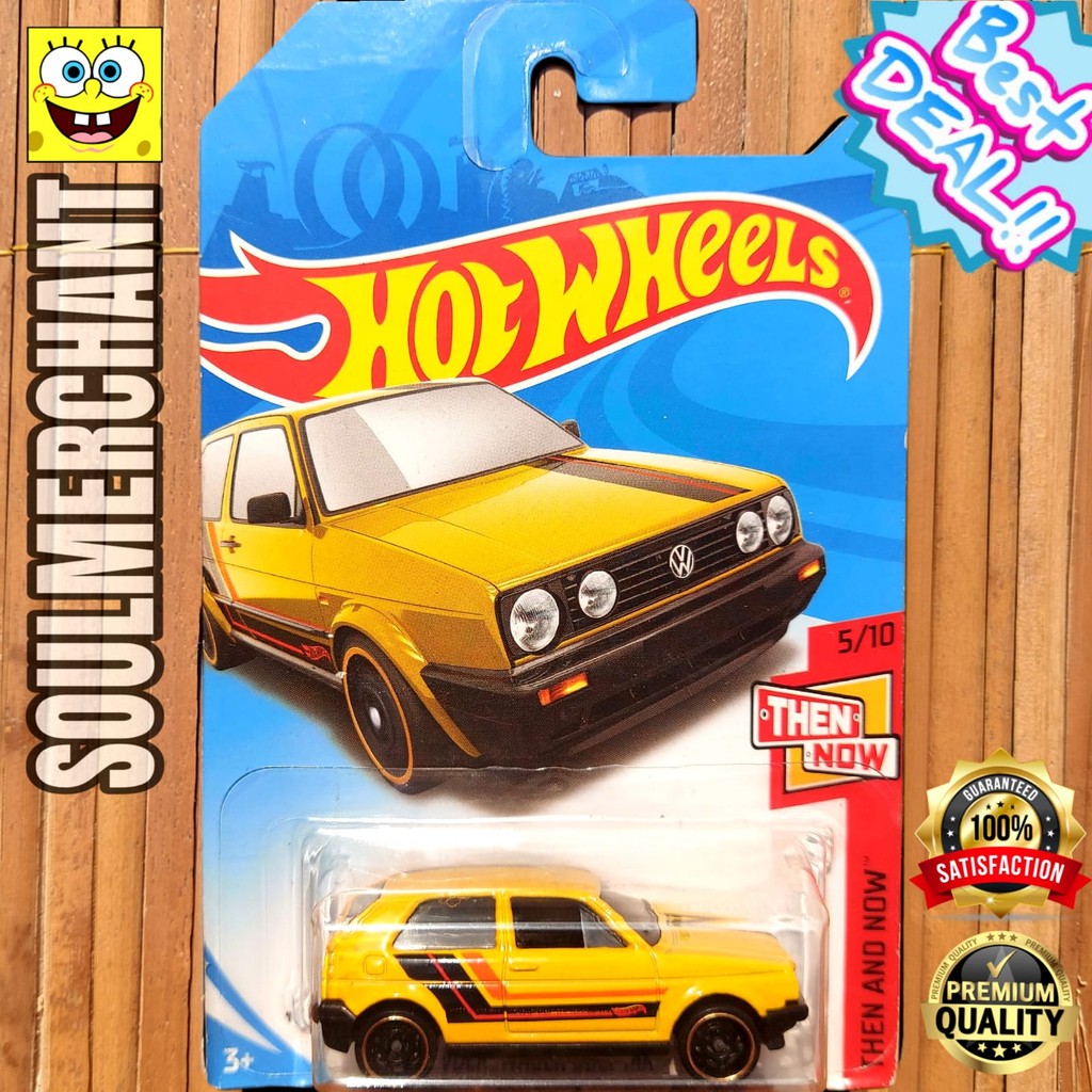 HOTWHEELS VW VOLKSWAGEN GOLF MK2 KUNING 2018