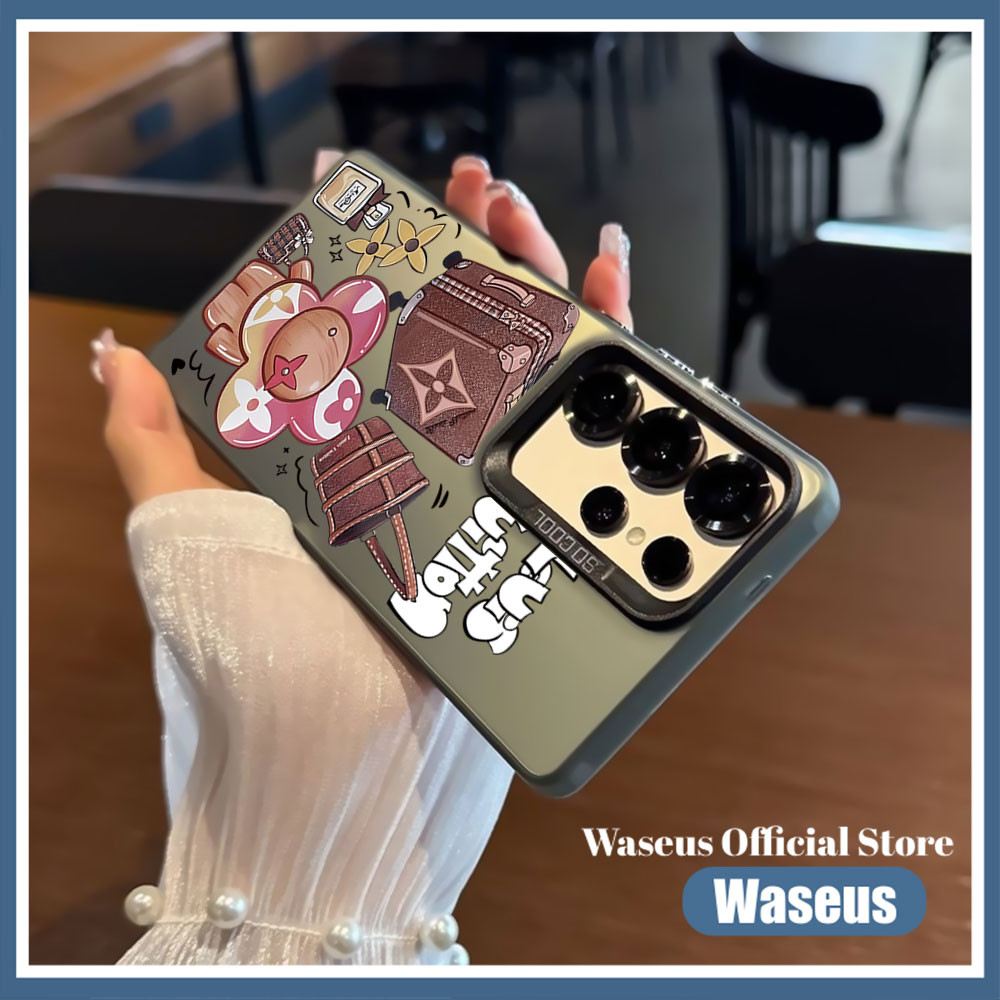 Case Samsung A55 A54 A53 A52 A52S 5G A35 A34 A33 5G A24 A23 - Soft Case LV Bergaya Mewah dengan Patt