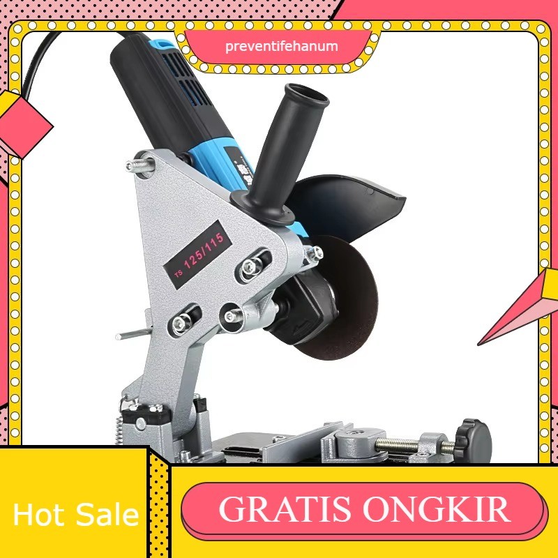 YUKIDO Dudukan Gerinda Sliding Stand Gerinda Tangan Lengkap Menjadi Mesin Cut Off Angle Grinder