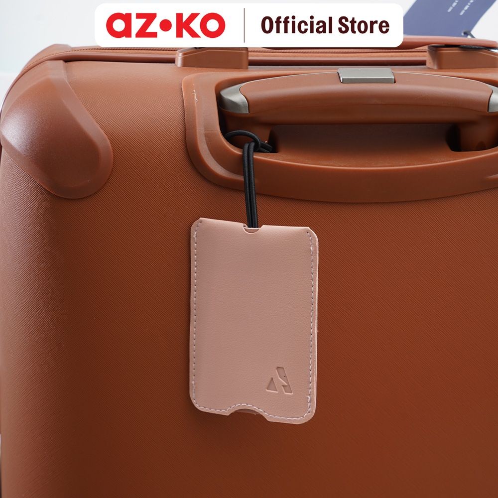 AZKO Passport Navigor Label Koper Pu Random Gantungan Tanda Pengenal Lugage Tag Penanda Koper Akseso