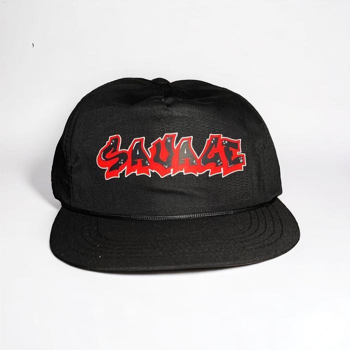 Topi Snapback Rope Hat Classic - Warna HItam Sablon Grafity Outfit Skena topi skena graffiti topi  s