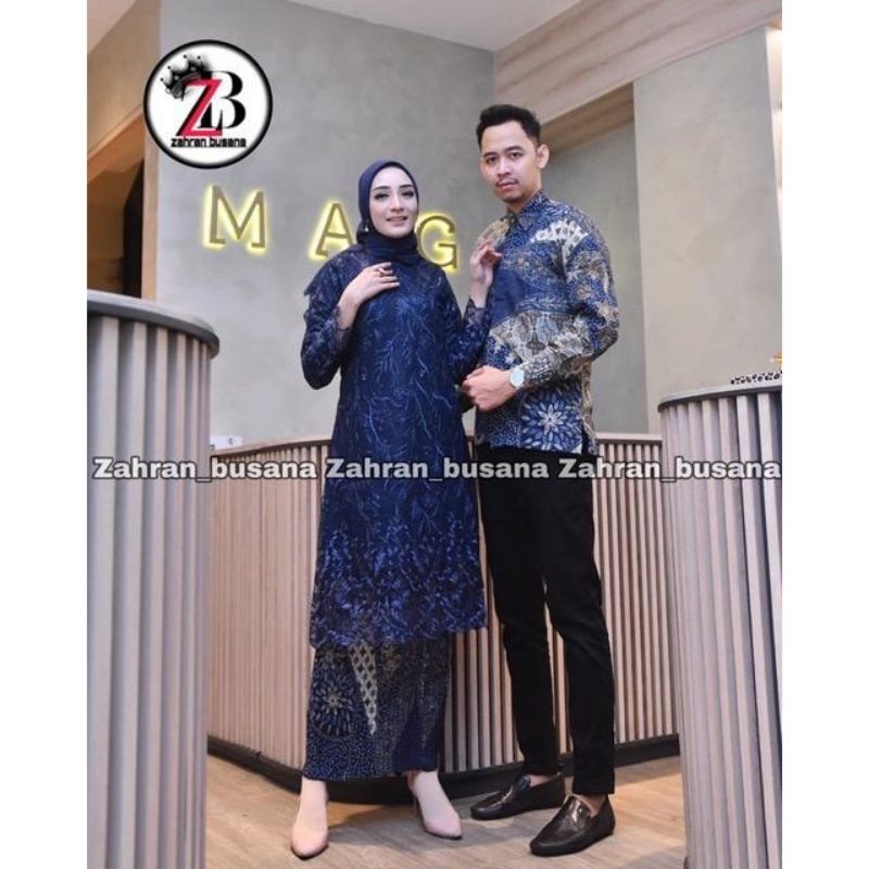 [𝗠𝗲𝗺𝗼𝘇𝗮] Couple Kebaya Tunik Tulle Modern / Kebaya Couple / Kebaya Modern / Baju Kebaya Modern / Keb