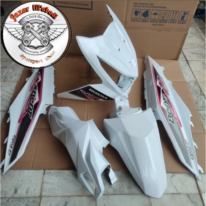 Full Body Halus Beat Fi 2013 2014 Putih Striping Merah