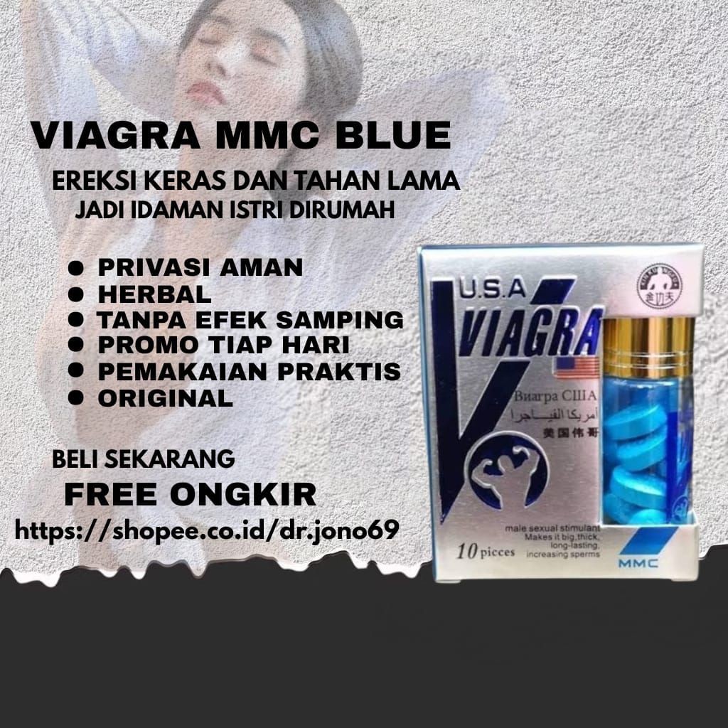 VIAGRA MMC ORIGINAL PIL BIRU ASLI IMPORT USA OBAT KUAT PRIA DEWASA TAHAN LAMA