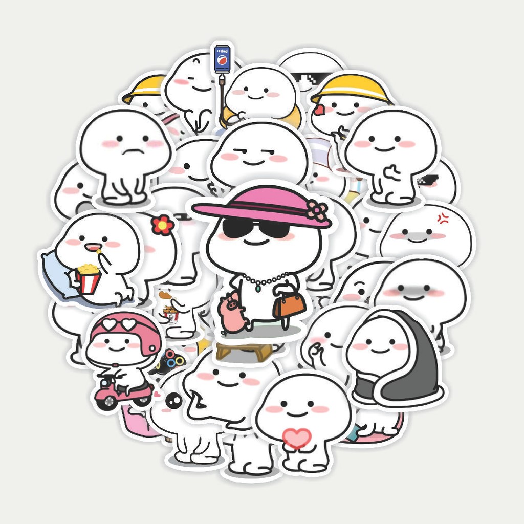 Sticker Pack Stiker Pentol Kartun | Sticker TUMBLR | Stiker LAPTOP KOPER HELM