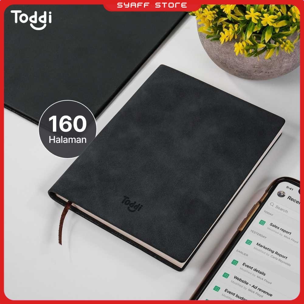 

Toddi Buku Jurnal Hardcover Notebook Diary 68GSM 160 Lembar Grid - 173
