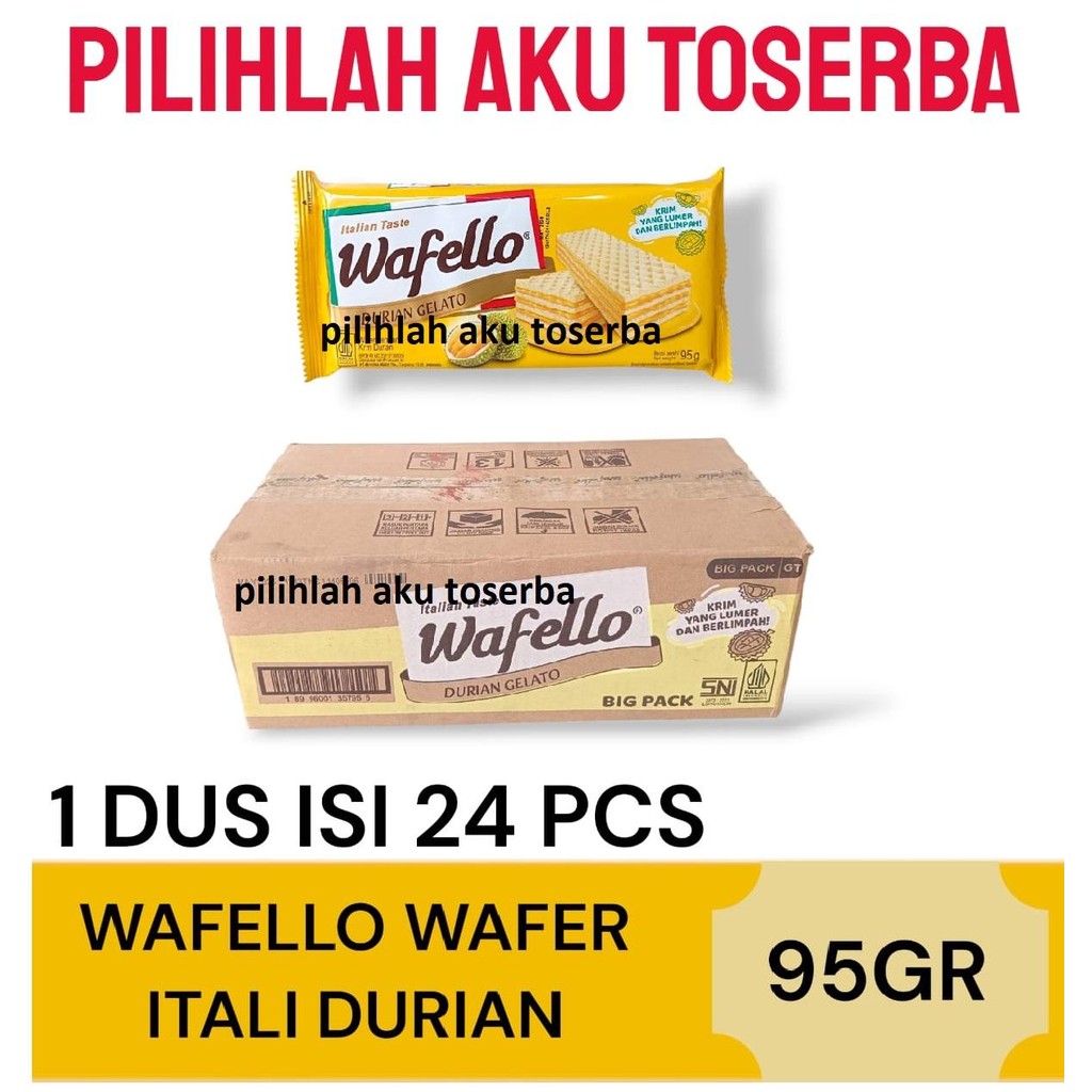 Roma Wafello ITALIA DURIAN 95 GR - ( HARGA 1 DUS )