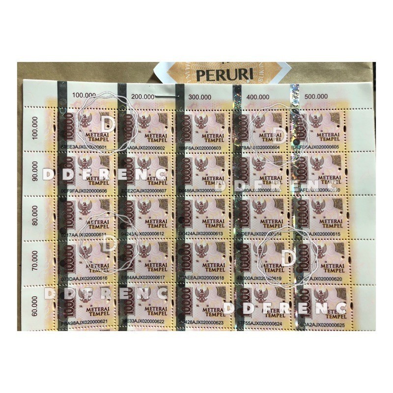 

ASLI Jual MATERAI 10000 Ready Banyak