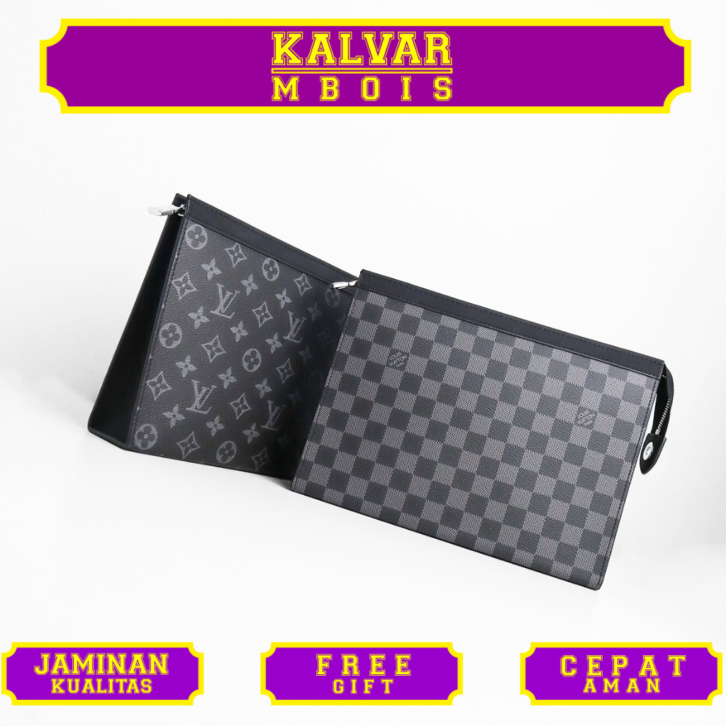 Clutch Pria Voyage MM Pouch Handbag Kanvas LV