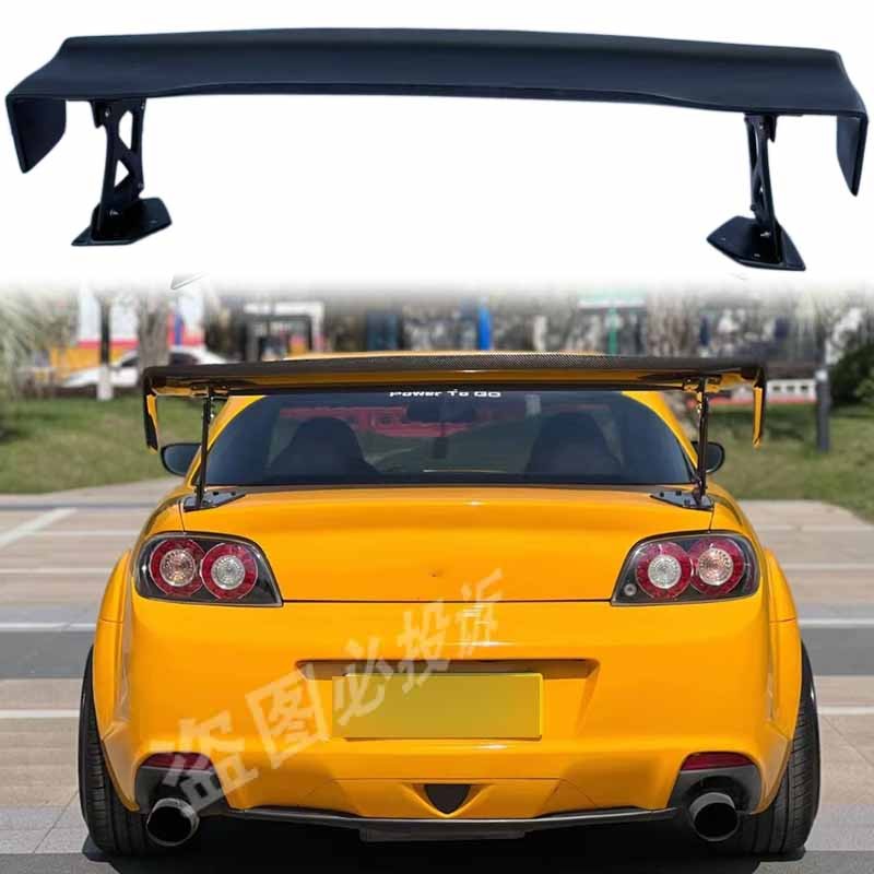 For Mazda RX8 MX5 ND Mspeed GT rear wing luggage compartment true carbon fiber black spoiler sports 