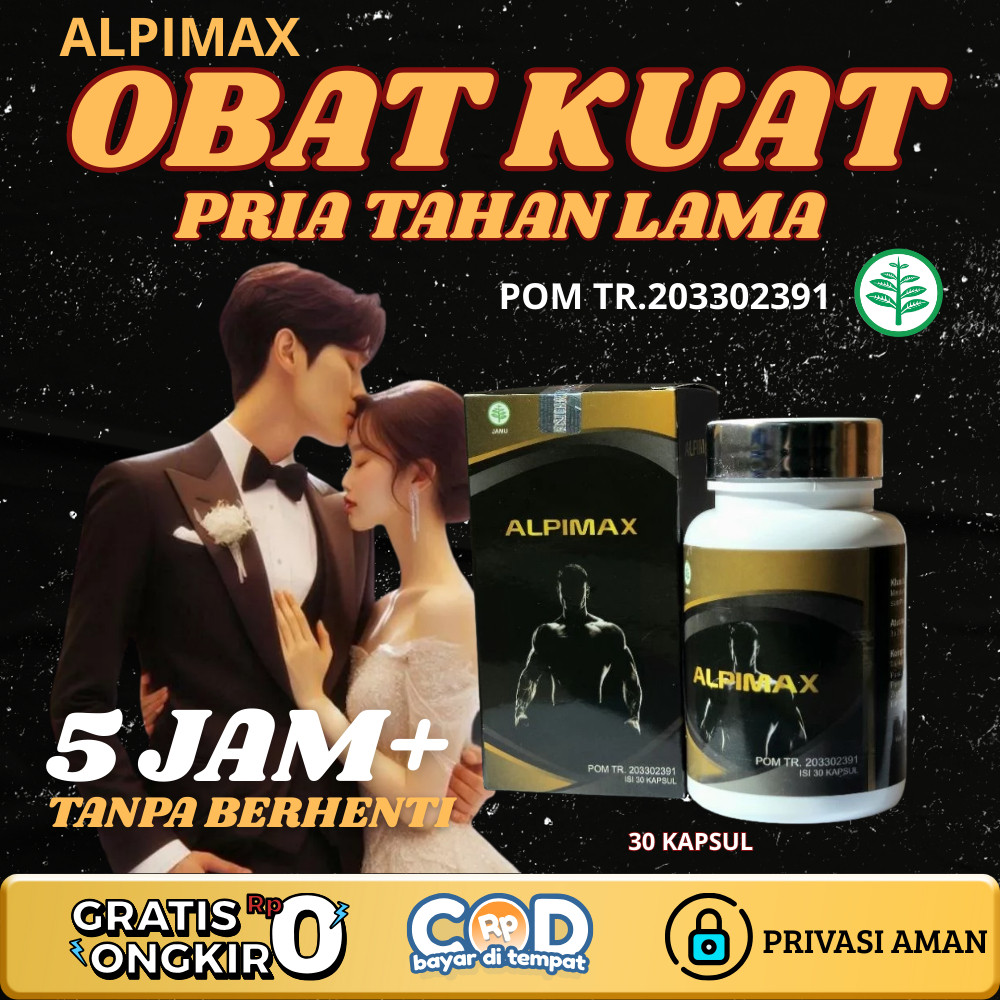 (TERLARIS) ALPIMAX BPOM OBAT KUAT PENAMBAH STAMINA PRIA ORIGINAL