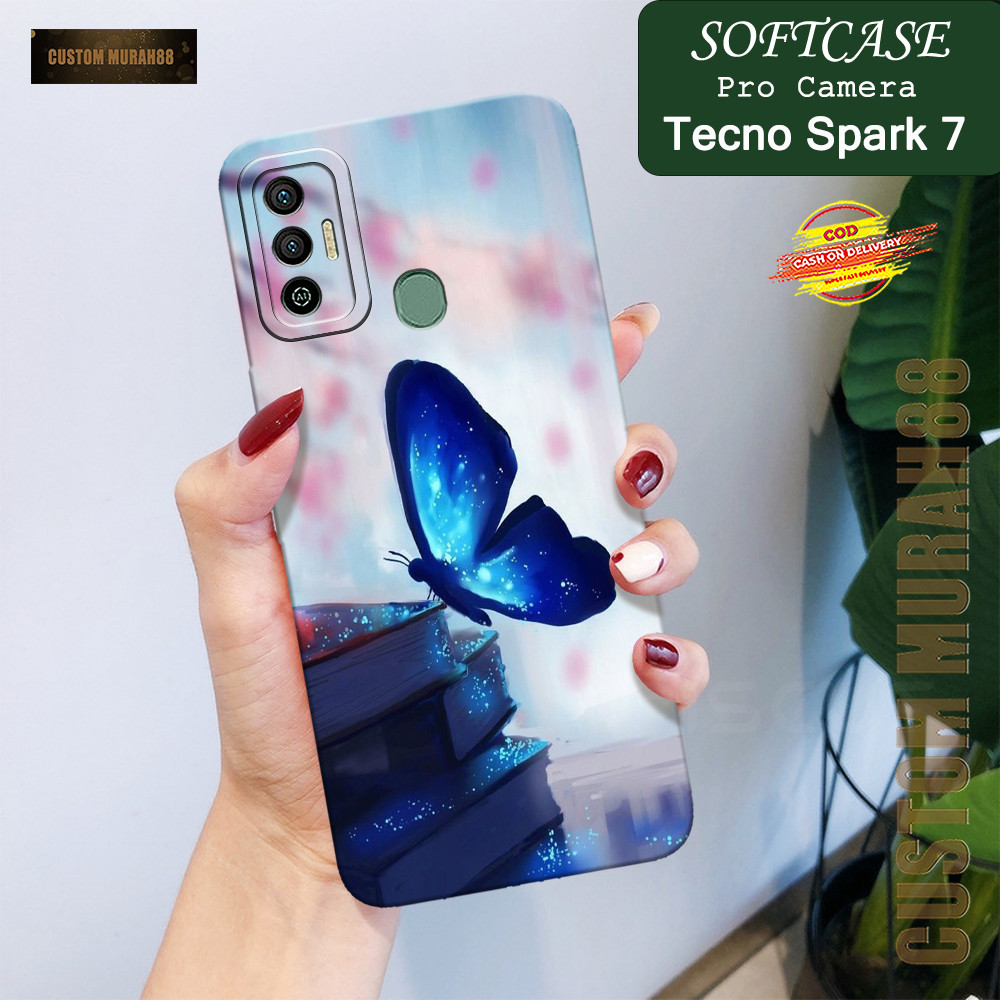 Case Tecno Spark 7 Terbaru - Fashion Case KUPU - Casing Hp Tecno Spark 7 - Softcase Pro Camera Tecno