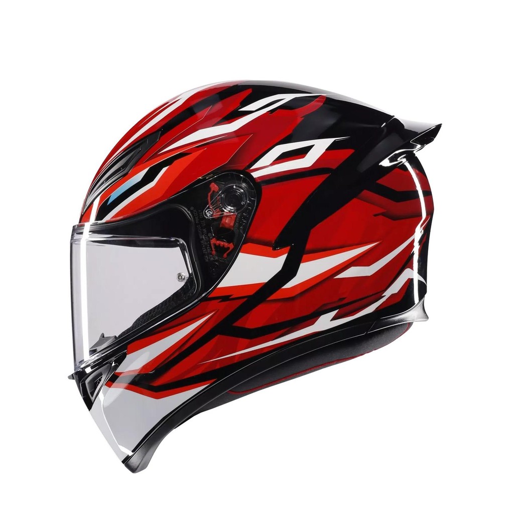 Helm Motor Full Face - AGV K1 S Lion Black Red White Original