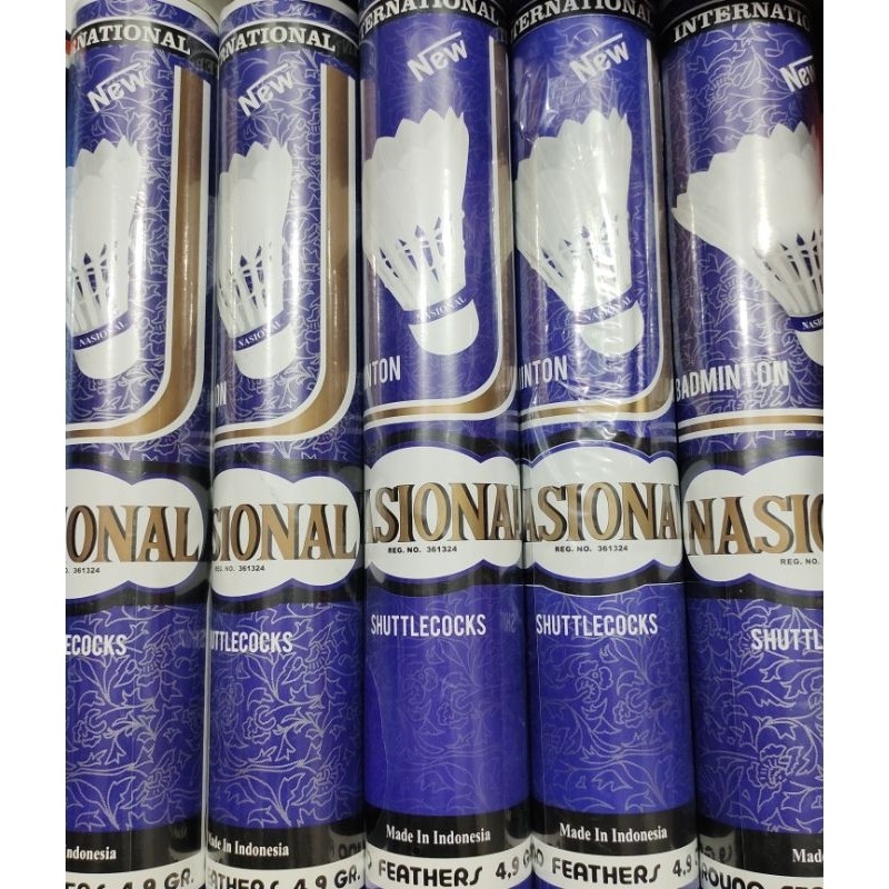 NASIONAL SHUTTLECOCK/ BOLA BADMINTON/ 12pcs / MURAH