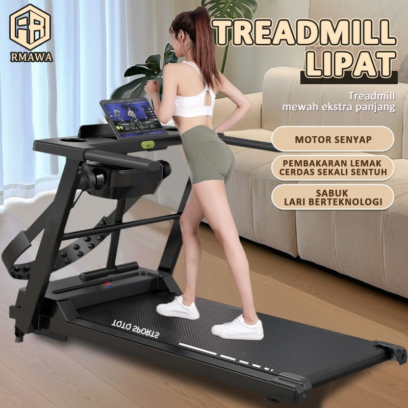 Treadmill Elektrik Peralatan Kebugaran Treadmill Pad Running Treadmill Lipat