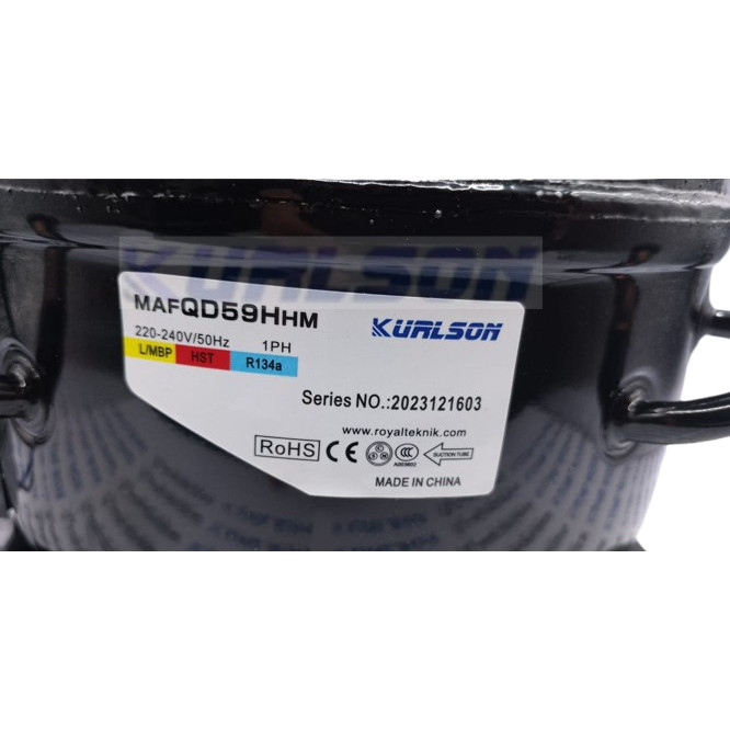 KOMPRESOR COMPRESSOR KURLSON MAF QD59 HHM R134 1/6 PK GEA AB-108-R CHEST FREEZER  GEA BD-200 SHOWCAS