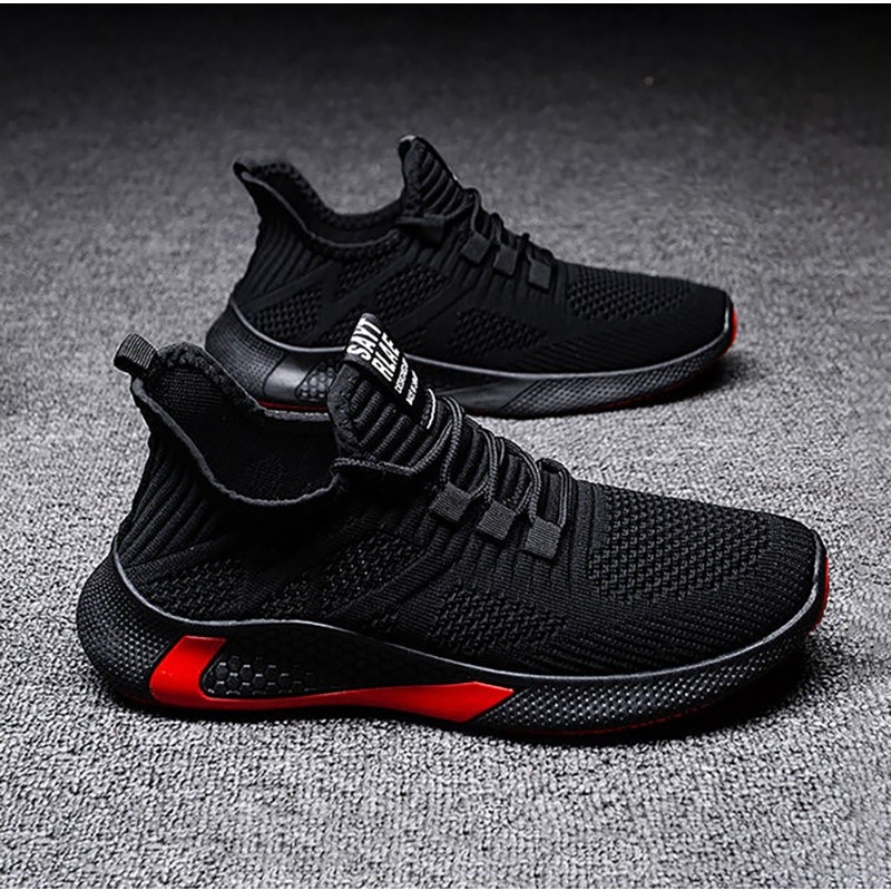 CA - Sepatu Pria Hitam Sepatu Jalan Sepatu Kuliah  Terbaru