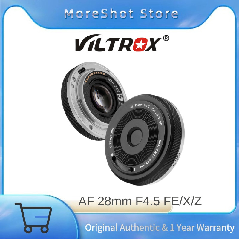 Viltrox AF 28mm F4.5 Full-Frame Lens Auto Focus Ultra-Thin Pancake Lens for Sony E Nikon Z FUJIFILM 