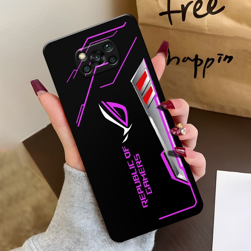 Softcase Hp Poco X3 / X3 NFC / X3 PRO Case Fusion Motif Rog gaming Case Poco X3 NFC Silikon TPU Pro 