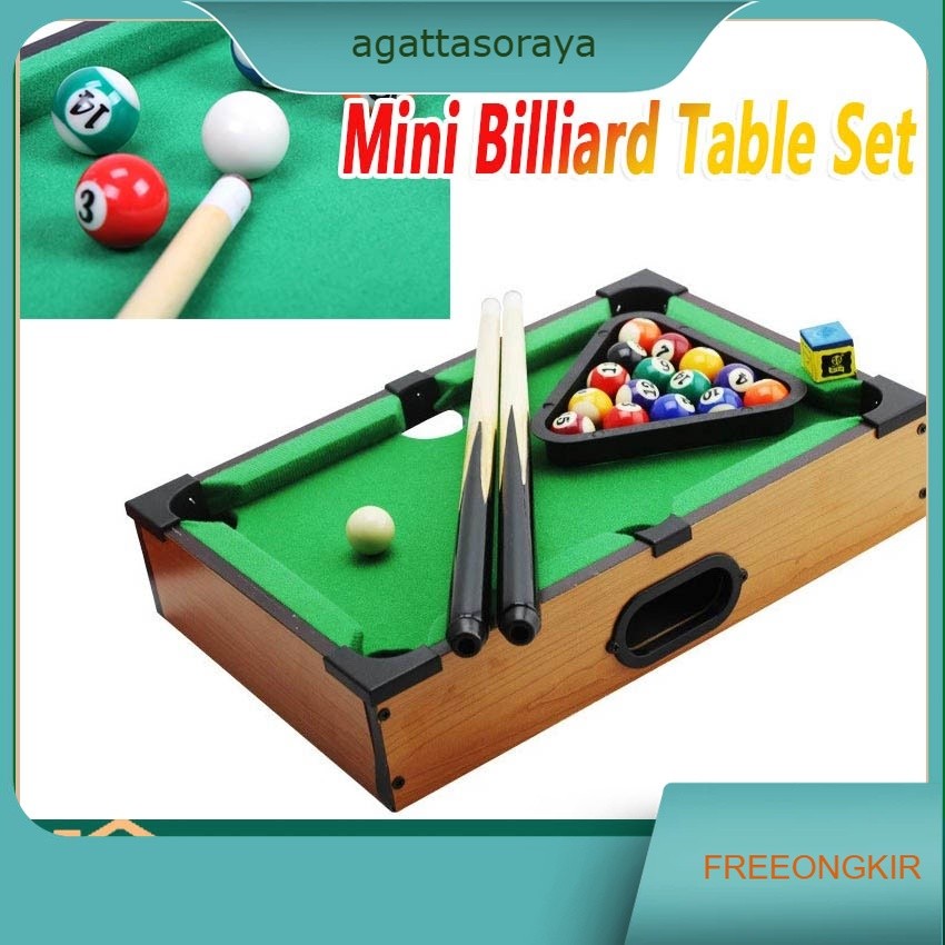 Mini Desktop Pool Billiard Biliar Table Meja Biliar Kecil Mainan Kado Anak