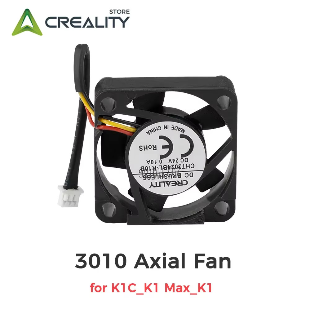 Creality 3010 Axial Fan for K1C_K1 Max_K1 3010 Axial Fan DC24V 0.1A Brand New Original Parts 3D Prin