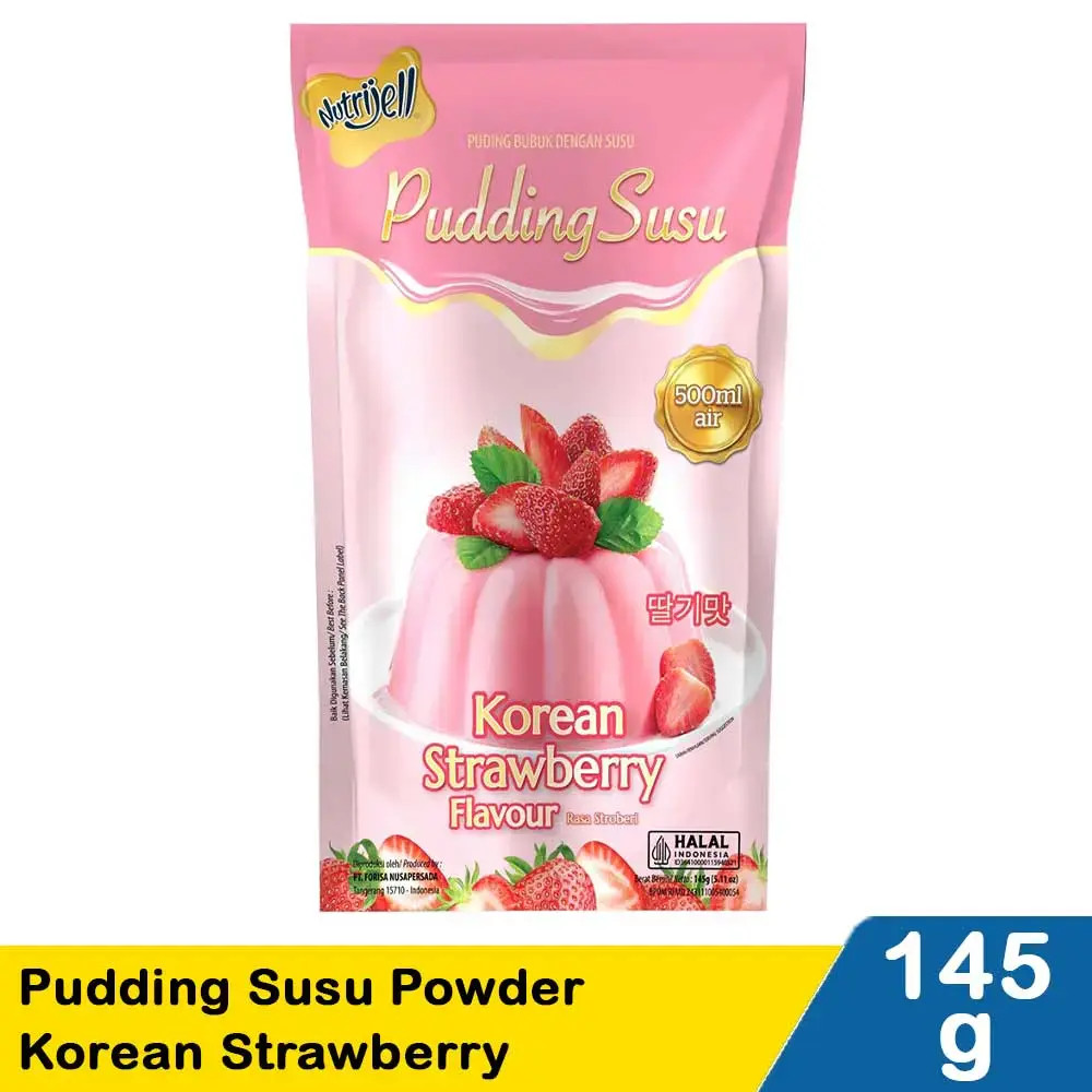 NUTRIJELL PUDDING SUSU POWDER KOREAN STRAWBRY 145g
