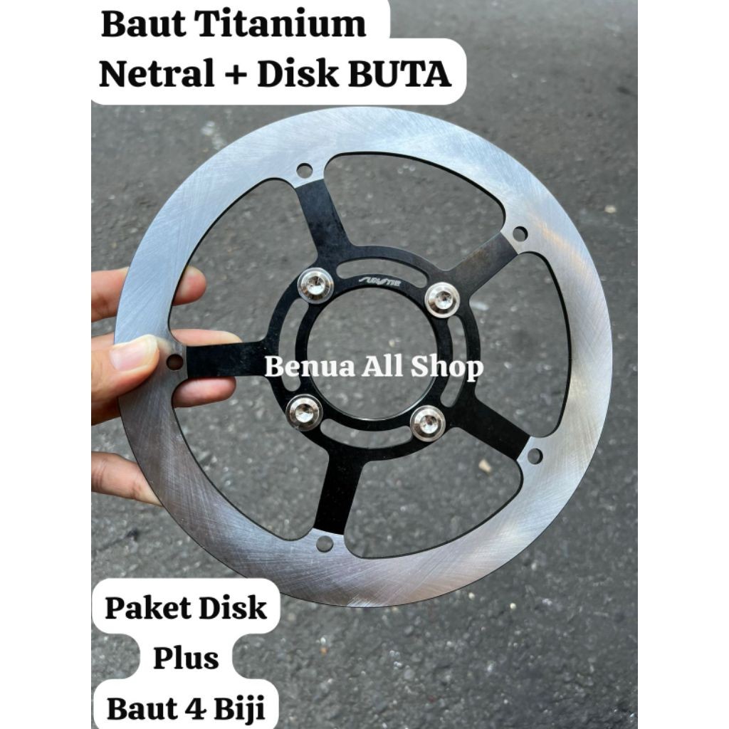 RUNSHOP_ PAKET DISC SUNSTAR BUTA 220MM YAMAHA - HONDA BEAT SCOOPY GENIO VARIO BAUT 4 MIO BAUT 4 XEON