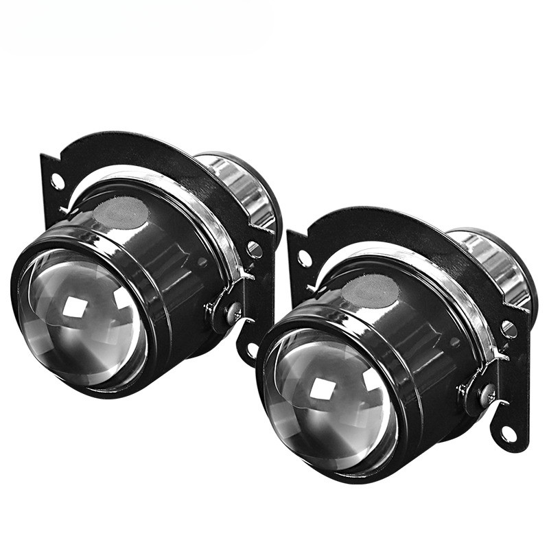 2.5 inch Bi-xenon Fog Light Lens Metal Projector Fog Lamp Lenes Hi-Lo beam Use H11 H8 H9 HID LED Bul