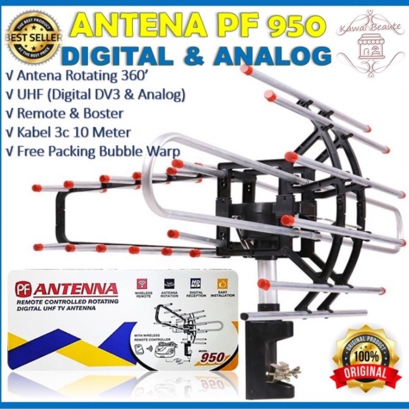 Antena PF 950 Remote Controlled Rotating Antena Cable B ZQQQsx